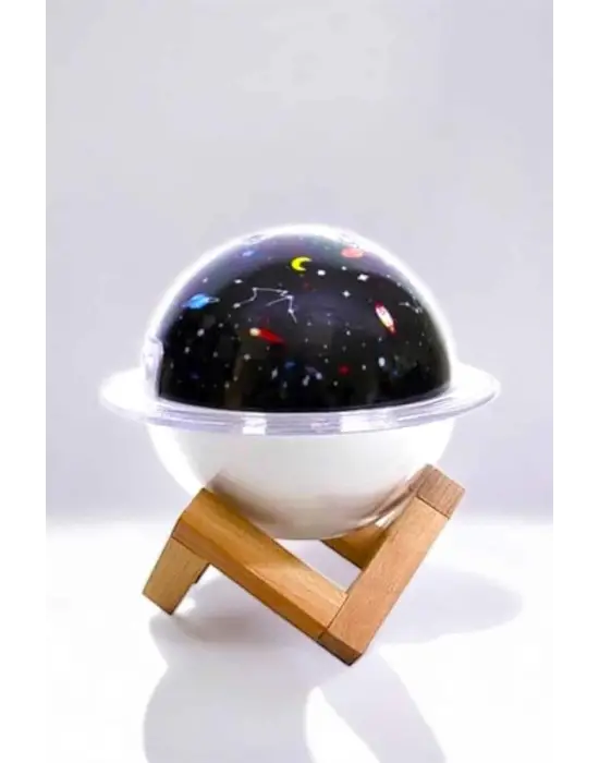 Hava Nemlendirici Masa Ve Gece Lambası Usb Projeksiyon Aromaterapi