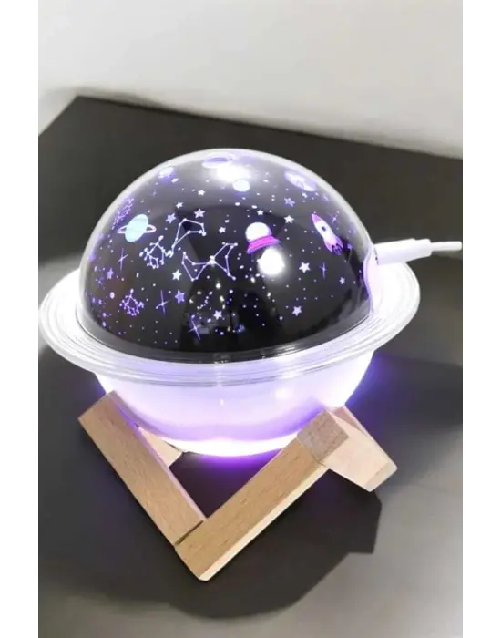 Hava Nemlendirici Projeksiyon Görünümlü Usb Bağlantılı Aromaterapi