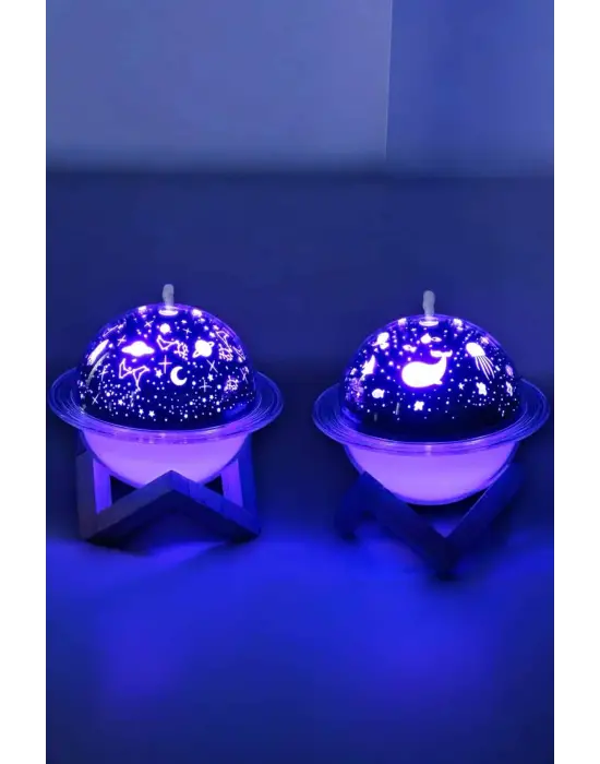 Hava Nemlendirici Projeksiyon Görünümlü Usb Bağlantılı Aromaterapi