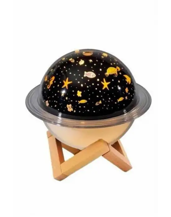 Hava Nemlendirici Renk Değiştiren Oda Kokusu Yıldızlı Projektör