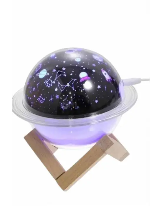 Hava Nemlendirici Renk Değiştiren Oda Kokusu Yıldızlı Projektör