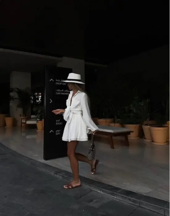 Omarı Denim Detaylı Şortlu Takım