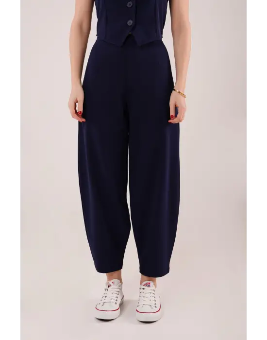 Havuç Kesim Lacivert Pantolon