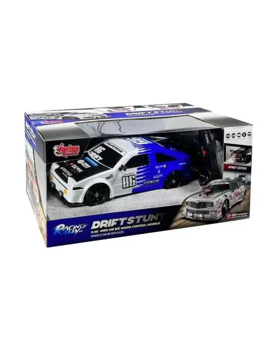 Omarı Işıklı ve Buharlı 4x4 Drift Araba 1:16 Özellikli