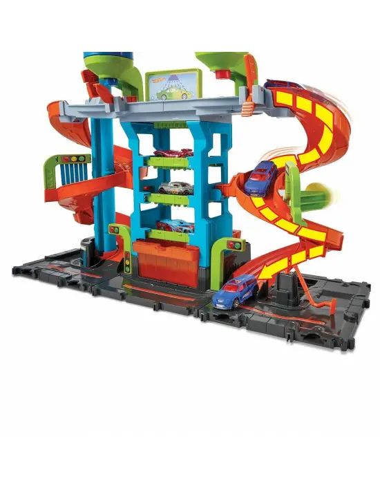 Omarı Mega Araba Yıkama Kulesi - Çocuklar İçin Eğlenceli Oyun Seti