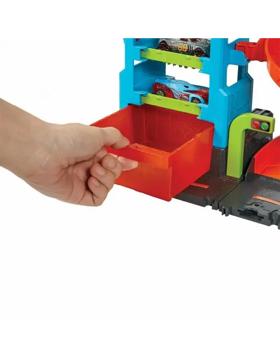 Omarı Mega Araba Yıkama Kulesi - Çocuklar İçin Eğlenceli Oyun Seti