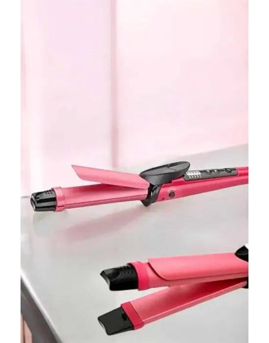 Hem Düzleştirici Hem Maşa Saç Şekillendirici