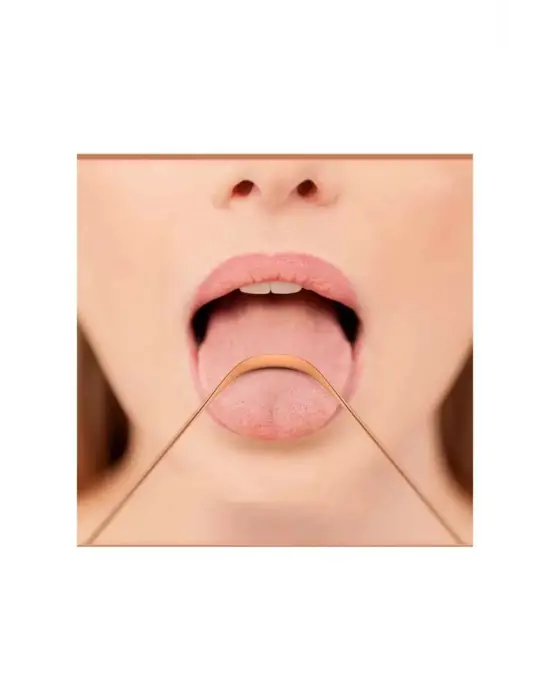 Hijyenik Dil Kazıyıcı Temizleme Dil Sıyırıcı Dil Temizleyici Bakır Hilal