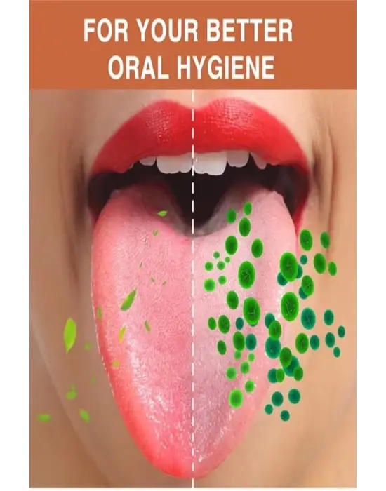 Hijyenik Dil Kazıyıcı Temizleme Dil Sıyırıcı Dil Temizleyici Bakır Hilal