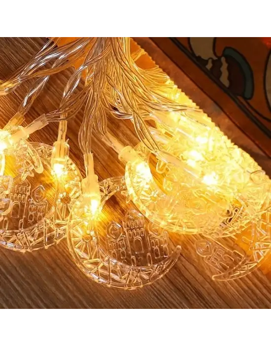 Hilal Tasarımlı Ramazan Süslemesi 20 Led Usb Aydınlatma