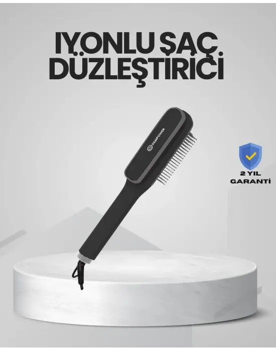 Hızlı Isınan İyonlu Saç Düzleştirici Tarak Pratik Kullanım