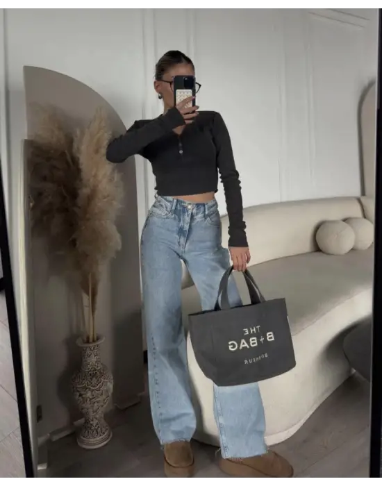 Omarı Hızlı Kuruyan Crop Üst