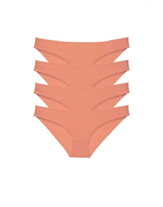 Omarı Süper Eko Set Likralı Kadın Slip Pudra