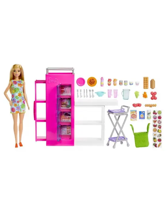 HJV38 Barbie Mini Büfe Oyun Seti