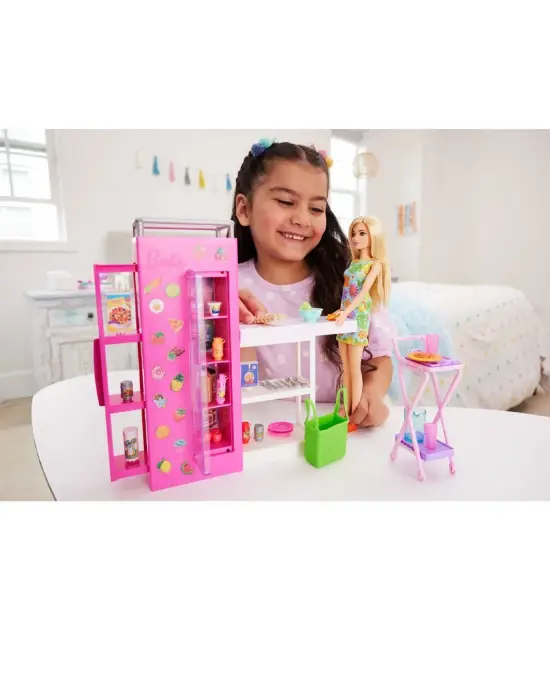 HJV38 Barbie Mini Büfe Oyun Seti
