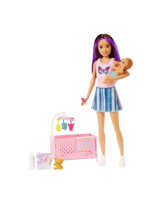 Omarı Mavi Saçlı Skipper Bebek Bakıcısı ve Oyun Seti