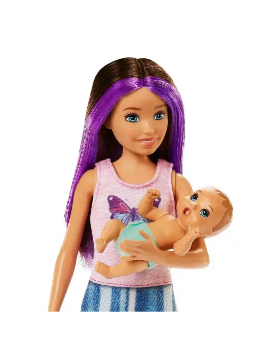 Omarı Mavi Saçlı Skipper Bebek Bakıcısı ve Oyun Seti