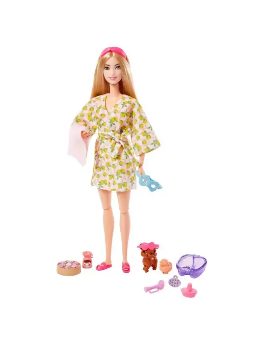 HKT90 Barbie Wellness - Spa Günü Sarışın Bebek