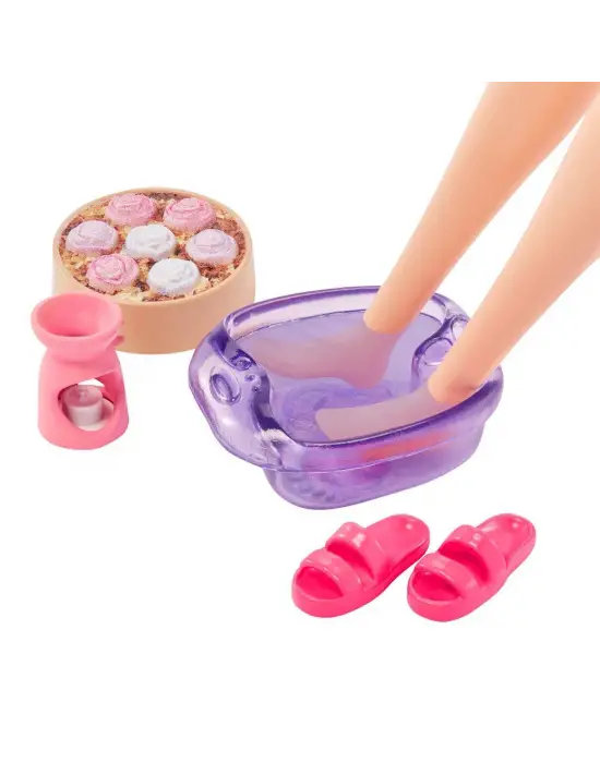 HKT90 Barbie Wellness - Spa Günü Sarışın Bebek