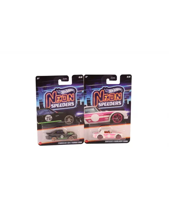 HLH72 Hot Wheels Neon Yarışlar Temalı Arabalar 10 adet koli ile satılır. Koli fiyatıdır.