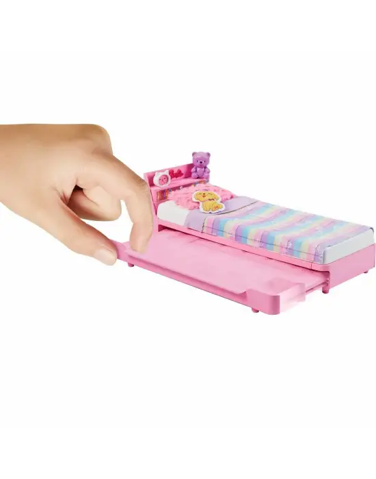 HMM64 My First Barbie - İlk Barbie Bebeğim - Barbienin Yatağı Oyun Seti