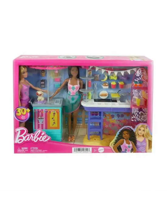 HNK99 Barbie Brooklyn ve Malibunun Sahildeki Yiyecek Standı