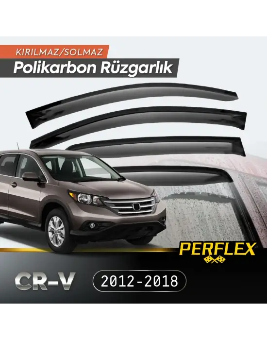 Honda Cr-v 2012-2018 Cam Rüzgarlığı V2 Düz