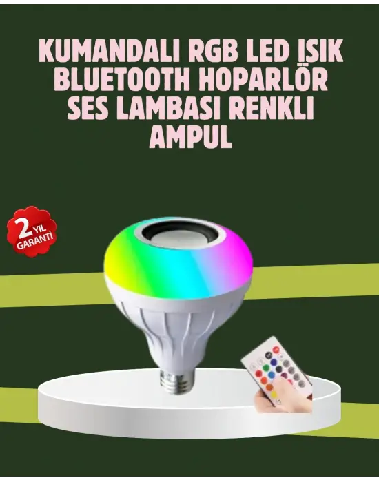 Hoparlörlü Led Ampul – Ev Ve Ofis İçin Akıllı Aydınlatma Çözümü