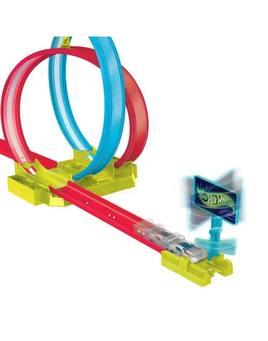 HPC05 Hot Wheels Neon Yarışlar Çifte Çemberde Yarış Seti