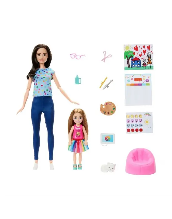 HRG48 Barbie ve Chelsea Sanat Atölyesi Oyun Seti