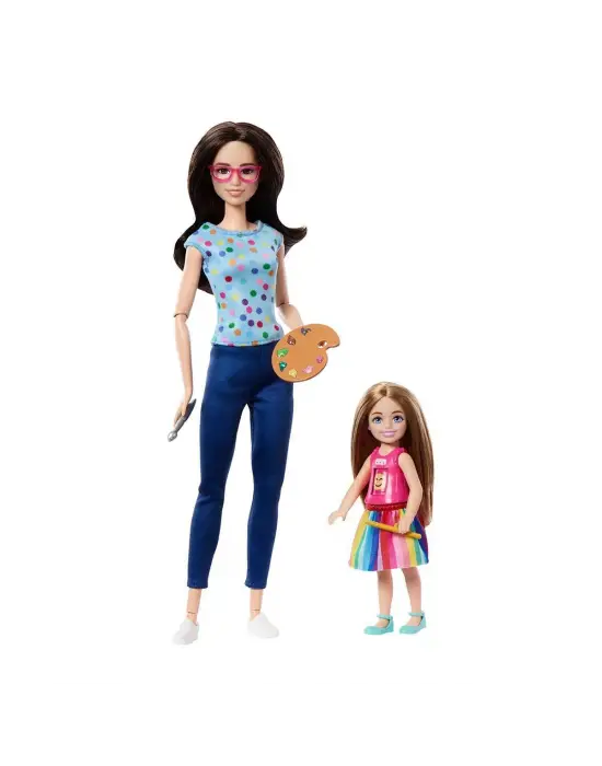 HRG48 Barbie ve Chelsea Sanat Atölyesi Oyun Seti