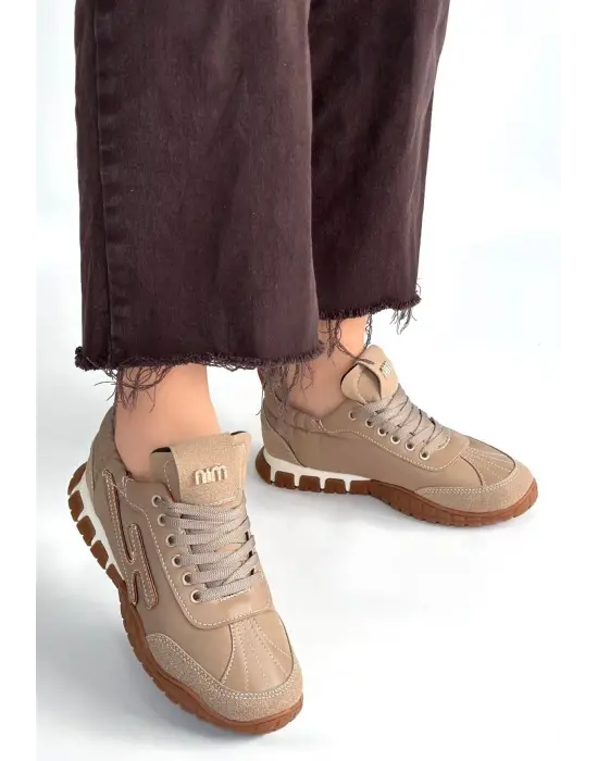 Huer Vizon Nubuk Bağcıklı Spor Ayakkabı