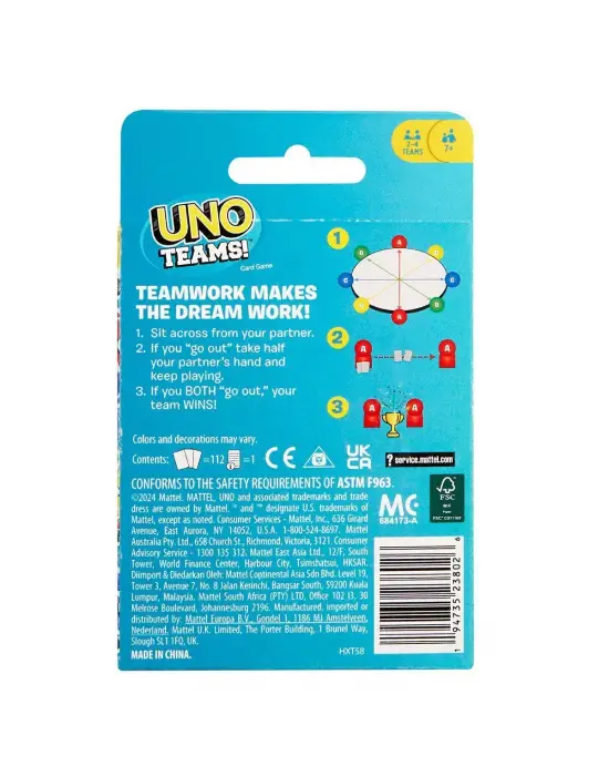 HXT58 UNO Teams Kartlar
