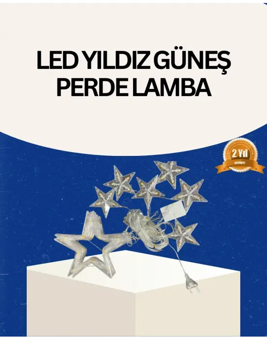 İç Mekan Uyumlu Yıldız Peri Led Perde 3x3 Metre