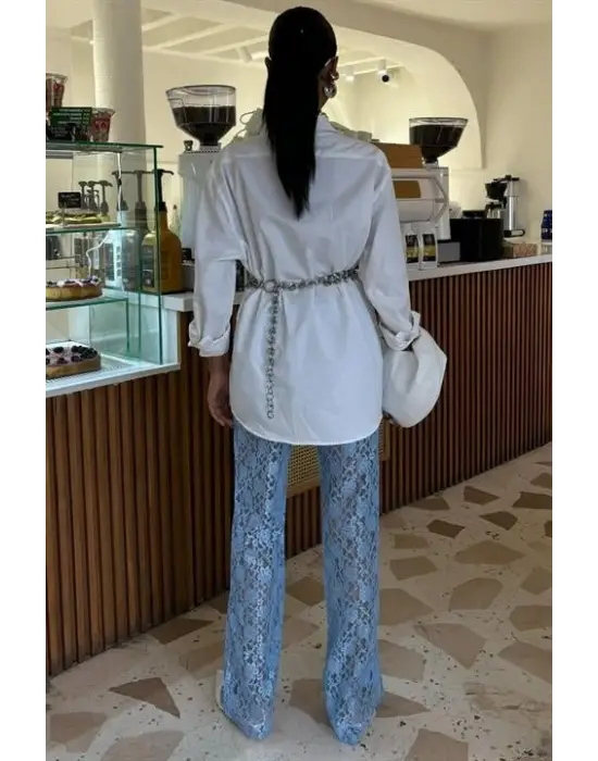 İçi Astarlı Dantel Pantolon 0081
