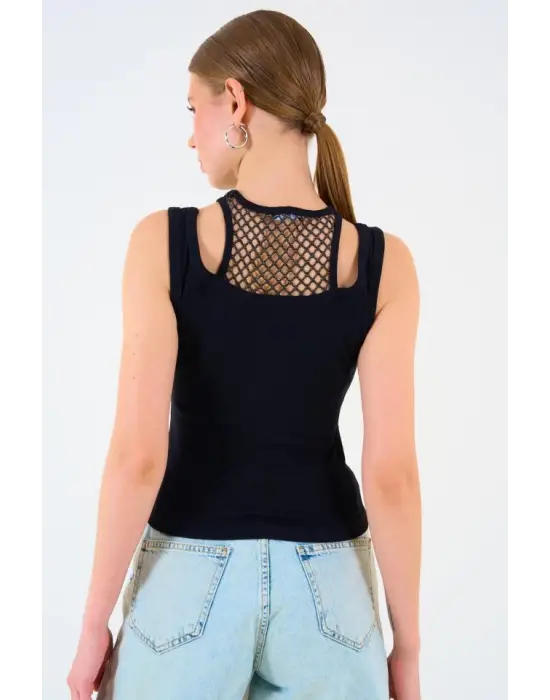 Omarı Dantelli Kaşkorse Atlet - Kadın İç Giyim Modası