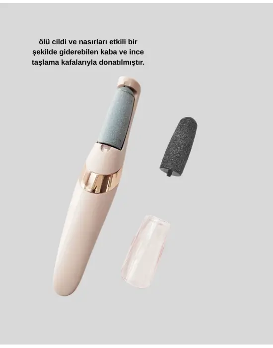 İki Hızlı Elektrikli Ayak Törpüsü Pürüzsüz Topuk Bakımı