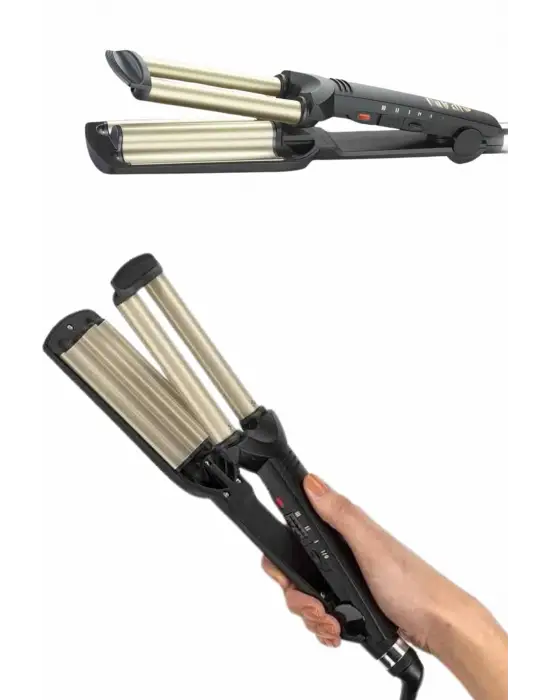 İkili Wag Maşa Saç Şekillendirici Seramik Kaplama Isı Ayarlı