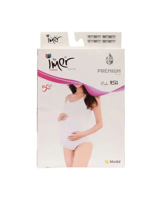 Omarı Göz Alıcı Hamile Beyaz Çıt Çıt Body