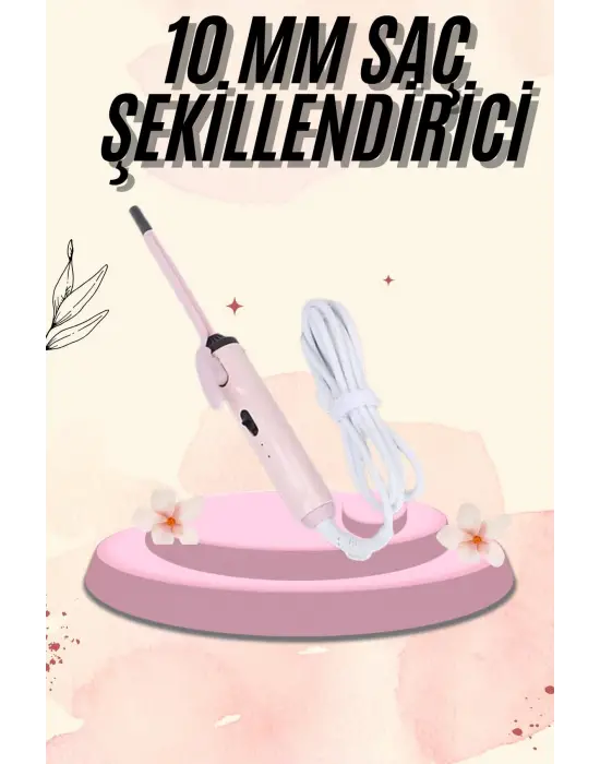 İnce Bukle 10mm Kıvırcık Saç Maşası Profesyonel Saç Şekillendirici