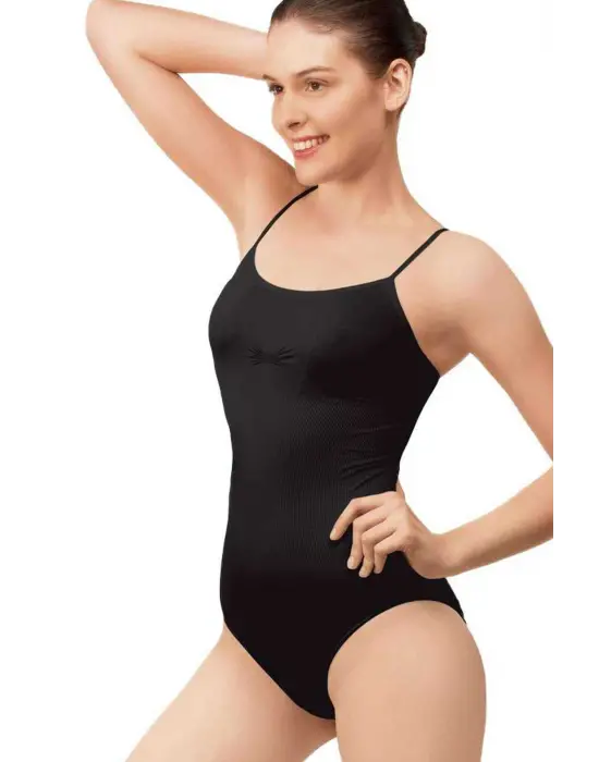 Omarı Siyah İnce Dikişsiz Askı Body Zıbın Atlet