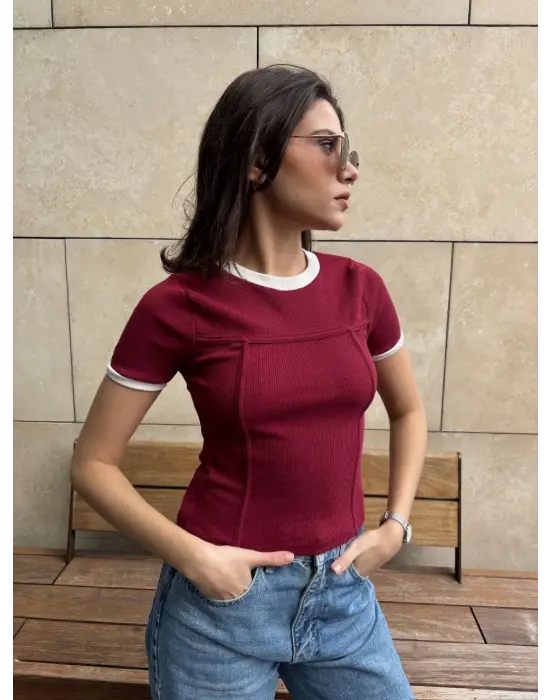 Omarı Zarif Biyeli Bluz - Şıklığı Yakalayın