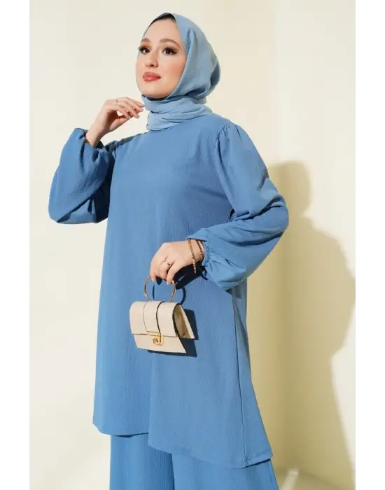 Çarpıcı Tunik Pantolon Alt Üst Takım