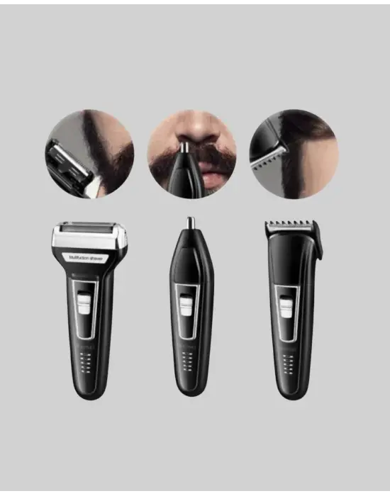 İnsua 3 Başlıklı Profesyonel Tıraş Makinesi – Sıfır Kesim, Hassas Başlık, Güçlü Motor