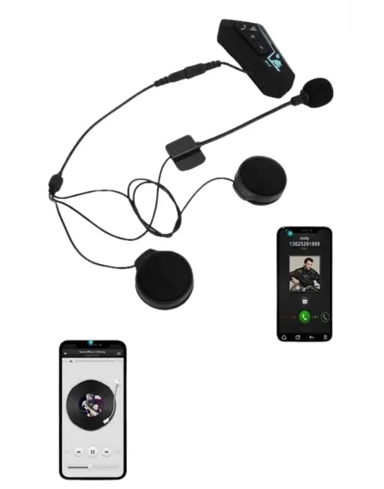Intercom Bluetooth Kask Kulaklık Motosiklet Kulaklık 5.0 Bluetooth
