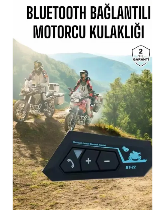 İnterkom Intercom Kask Kulaklık Bt22 Bluetooth Motosiklet Kulaklık 5.0 Bluetooth