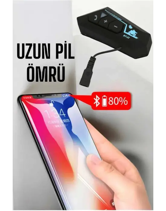 İnterkom Intercom Kask Kulaklık Bt22 Bluetooth Motosiklet Kulaklık 5.0 Bluetooth
