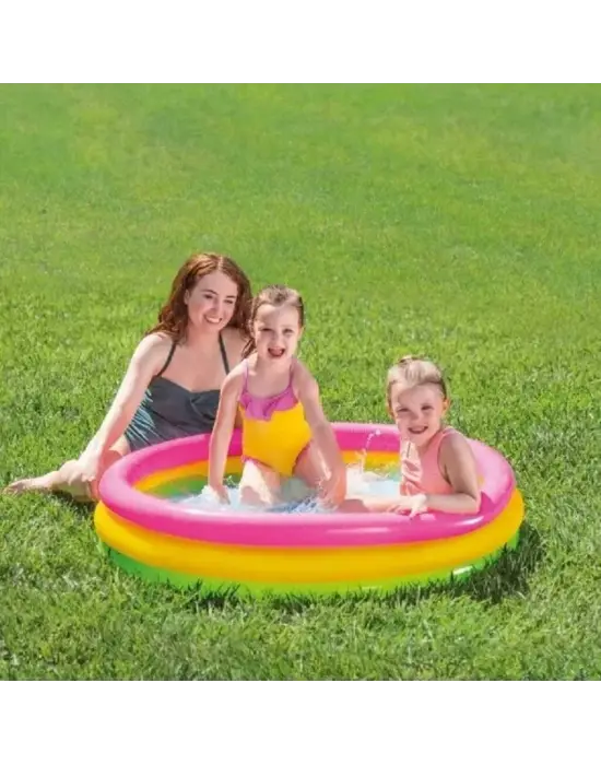 Intex Şişirilebilir Zeminli 3 Boğumlu Sunset Havuz - 57412 v