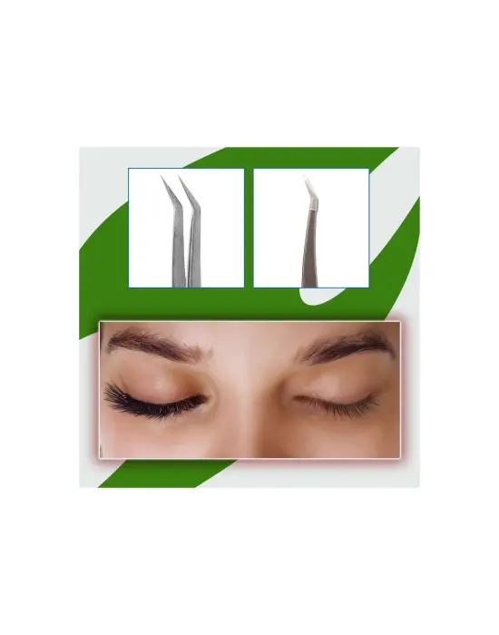 Omarı İpek Kirpik Şekillendirme Cımbızı