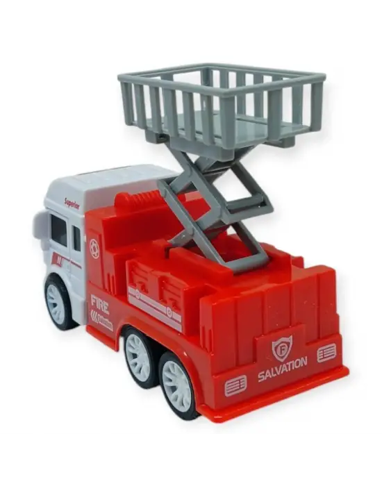 İş Makinaları Serisi - Sürtmeli İtfaiye Aracı 12 cm  - Asansör